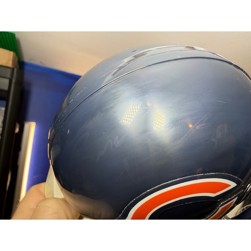 Riddell Chicago Bears Throwback Mini Helmet NFL Football Ghost Auto Mounted Mem - Picture 3 of 8